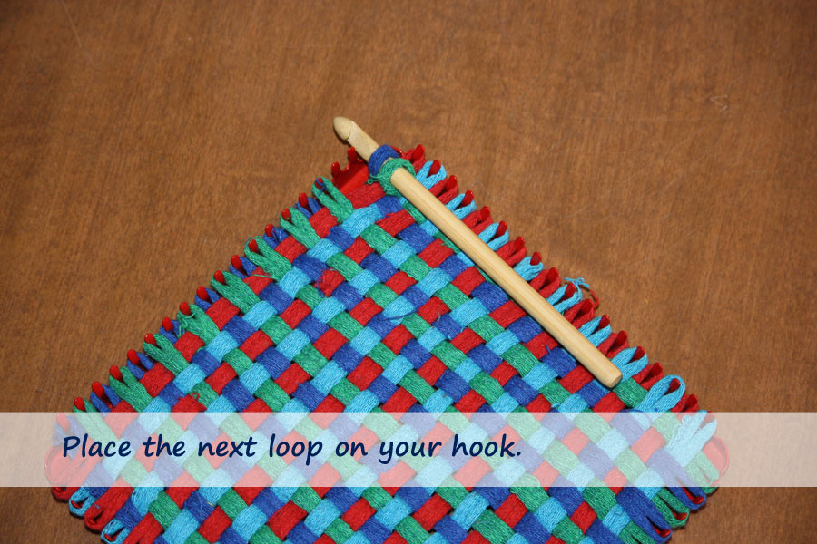 How to Finish a Potholder Loom - Happy Happy Nester